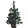 Dmora Albero di Natale Ciardoney 60h cm Verde Ignifugo Si Plastica, No Legno Base Inclusa, Diametro Massimo 20 cm