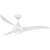 Bastilipo - Capri Bianco - Ventilatore da soffitto con telecomando.