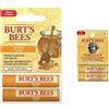 Burt's Bees Balsamo labbra idratante naturale, miele con cera d'api, confezione da 2 tubetti - 4.25g & Balsamo labbra idratante, di origine naturale, confezione da 2 tubetti - 30 g