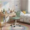 FurnitureR Sedia da scrivania per bambini, regolabile in altezza, girevole, senza braccioli, sedia ergonomica per bambini con ruote, per imparare e giocare, salvaspazio, 3 colori a scelta