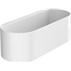 hansgrohe WallStoris - Cestino portaoggetti profondo, cestino doccia senza forare, scatola porta oggetti bagno, organizer bagno, accessori bagno, bianco opaco, 27912700