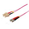 S-CONN maximum connectivity Cavo patch duplex SC/ST 50/125µ, OM4 viola, 3,0 m