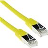 ACT ADVANCED CABLE TECHNOLOGY Cavo patch LSZH SFTP CAT6A giallo da 0,5 metri con connettori RJ45