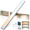 LROLTEF Luce LED Sottopensile Cucina 40CM 2200mAh 3 Temperature Colore Sensore di Movimento per Luci - Luce Armadio Lampada Dimmerabile per Cucina Scale Soggiorno Bagno| 1 Pezzi