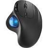 Nulea M501 Wireless Trackball : Ricaricabile, Ergonomico, Del Pollice, Preciso, 3 Dispositivi (Bluetooth/USB), Compatibile con PC, laptop, Mac, Windows (Baby Blue)