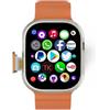 JINSHANGZI DW100 Pro + SmartWatch 4G/5G Android OS GPS da uomo WIFI Touch ID NFC Smartwatch con fotocamera rotante sblocco impronte digitali slot per scheda SIM e videochiamata (argento arancione, 8
