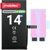 MOBILEX® Batteria per iPhone 14 | Senza Messaggio | Chip TI | 3279mAh - OEM | Batteria Interna con Adesivo | Capacità Originale