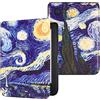 DMluna Custodia per Kobo Clara Colour/Clara BW/Clara 2E, Tolino Shine Colour/Shine 5/4 - Cover Protettiva Funzione Auto Wake/Sleep - Pelle Sintetica Premium, Antigraffio, Anticaduta, Notte Stellata