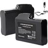 Lushtower 7.4V 5000mAh 2 batterie con caricabatterie per guanti, calze e abbigliamento riscaldati, passamontagna, cappelli, solette, intimo termico, pantaloni e guanti 37Wh 3.5x1.35mm
