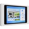 Cleverstation Supporto Tablet da Parete per iPad mini 4 & 5 Generation (7,9 Pollici) - Cornice Fissa Ultra Piatta per Schermo Domotica - Montaggio Sicuro e Cavi Nascosti - Bianco