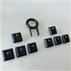 FRTEFSQ GL Tactile Switch Texture Backlit keycaps Compatible with Logitech G813/G815/G913/G915 TKL RGB Mechanical Gaming Keyboard, ABS, Game Specific, Black (set da 8 pezzi)
