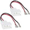 tomzz Audio 7108-000 Adattatore per altoparlanti (set di 2) a DIN compatibile con il cruscotto di Citroen C1 Peugeot 107 Toyota Aygo Mitsubishi ASX Space Star Outlander Pajero