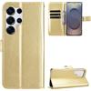 BellaCase Custodia Samsung Galaxy S25 Ultra [Custodia Portafoglio] [Staffa] [Slot per schede] [Flip Cover Magnetica] Compatibile con Lo Smartphone Samsung Galaxy S25 Ultra(d'oro)