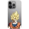LA CASA DE LAS CARCASAS Custodia compatibile con iPhone 15 Pro MAX Ufficiale Dragon Ball Goku Super Saiyan per proteggere il tuo cellulare. Custodia in silicone trasparente flessibile con licenza ufficiale Dragon Ball