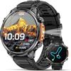 Lgnitek 2026 Nuovo GPS Smartwatch, Rugged Orologio Smartwatch Con Chiamate Bluetooth,1.7 Militari Smart Watch Per Frequenza Cardiaca,SpO2,Sonno, Stress,720MAH,Torcia,120+ Modalità Sport Android iOS