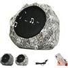 WEIWOGU Altoparlanti rock ad energia solare impermeabili all'aperto, altoparlante stereo wireless Bluetooth, USB controllo remoto intelligente, decorazione del sistema di altoparlanti (Brown White)