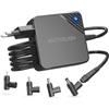ANTWELON 65W 45W 33W Caricatore Alimentatore PC Portatile per Asus Laptop VivoBook ZenBook Chromebook Transformer Book UX330 UX330U Q504U Q302 S200E X201E X202E ANTWELON 19V 3,42A Charger Adattatore