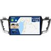 JOYX - [6G+128G] - Android 13 Autoradio Per Toyota RAV4 (2013-2018) - Built-in DSP/Carplay/Android Auto - GRATUITI LED Camera MIC - Supporto DAB Volante WiFi 360-Camera Fast-Boot - 10.1 Pollice 2 Din