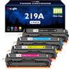 Meagiis 219A Con Chip Cartucce Toner Compatibile per HP 219A 219X Toner per HP Color LaserJet Pro 3202DN 3202DW MFP 3302FDW 3302SDW 3302FDN3302FDWG 3302SDWG 3302FDNG (4 Pack)