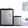 HIGHAKKU Batteria di ricambio 386786 TPJ18K07P compatibile con Wiko View 3/View 4 LITE/Y81/View Max con strumenti