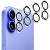New Horrizon [Confezione da 5 protezioni per obiettivo della fotocamera per iPhone 17, iPhone 16 e iPhone 16 Plus, vetro temperato 9H, supporto a vita, compatibile con custodie, antigraffio, non influisce sugli