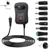 Aivane 30 W Adattatore di alimentazione universale DC 3 V/4.5 V/5 V/6 V/7.5 V/9 V/12 V, inversa alimentatore trasformatore con 8 prese per router, custodia TV, striscia LED, computer portatile, fotocamera (2