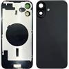 Audiosystem Scocca Cover Back Copri Batteria posteriore Per IPHONE 16 Con Vetrino Fotocamere e Piastra Metallica Mgsafe Vetro Telaio Sostituzione Nero Black