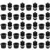 QUARKZMAN Guida Griglia Altoparlante Plastica Nera Tipo Sfera Snodo Cornice Scatola Corpo Fissaggio Fermaglio Clip 12mm x 15.3mm per Parti Accessori Altoparlante 20 Coppie