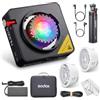 Godox ML100R Kit3 Luce Video LED RGB ca.110W, Riflettore 15° & 36° Incluso, 12900Lux @1m, 1800K-10000K, 14 Effetti FX, Impugnatura Batteria BG02, Godox Mount per Vlog