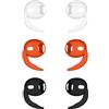 kwmobile Set 6x Gancio Anticaduta Compatibile con Apple Airpods Pro 3 - Supporto Auricolare Sportivo Antismarrimento per Cuffiette Wireless