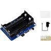 Waveshare UPS HAT 5V Gruppo di Continuità per Raspberry Pi 4B/3B+/3B, fino a 5A di Corrente, Pogo Pins Connettore, Integrato Regolatore 5V e Circuiti di Protezione Multibatteria, I2C Bus