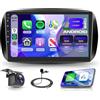 Rimoody 8 Core 6G+128G Android Autoradio per Mercedes Smart 453 Fortwo 2014-2020 Wireless Carplay Android Auto GPS WiFi 360° Panorama, 9 Pollici Touchscreen Bluetooth FM/RDS/DSP Telecamera Posteriore