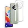 REY Cover in Gel TPU Trasparente per TCL 60 SE - 605, Ultra Sottile 0,33 mm, Morbido Flessibile, Custodia Silicone
