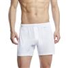 2(X)IST 2(X) Ist Pima - Boxer da Uomo in Cotone Lavorato a Maglia - Bianco - Large