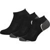 Nur Die 3 calzini sportivi da sneaker, unisex, in cotone, traspiranti, morbidi, taglio basso, confezione multipla, unisex