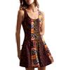 Desigual Abito Senza Maniche della Collezione Donna, Verde Scuro, M