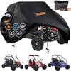 CONFUTURY Copertura impermeabile per go-kart, resistente 420D Oxford a 2 posti, accessori per go-kart con presa d'aria, 4 maniglie riflettenti, 2 fibbie antivento, copertura protettiva per auto per Gokart