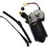 Generico Kit tergicristallo elettrico universale 12V per utvs - Motore a 90° con pompa lavavetri | Lama resistente, facile da installare, compatibile con polari, Defender, Teryx, golf cart