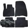 W-Parts SERIE 4 TAPPETI - TAPPETINI IN GOMMA 3D TPE NERI PER DACIA DUSTER 2024-> solo versione MILD HYBRID e MILD HYBRID 4x4