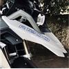 BLACK DOVES GRAPHICS 2pz Adesivi compatibili con Becco Anteriore Moto (Blu)