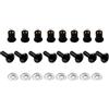 Generic SET 8 GOMMINI NERI PER PARABREZZA SPILER CUPOLINO PARAVENTO MOTO SCOOTER