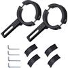Suysion 2 Pezzi Staffa Supporto Faro Moto 38-60 mm - Universale Morsetto Manubrio e Forcella - Staffa Porta Faro Moto per Fari e Fendinebbia - Nero con Chiave a Brugola