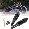Samger Samger Samger 10,5 267 mm Ammortizzatore Posteriore Moto Sospensione Posteriore Fit per Harley Sportster 2004-2012 (Nero)