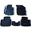J&J AUTOMOTIVE Tappetini Auto in Gomma su Misura per Suzuki SX4 2006-2013, Set da 4 Pezzi, 3D - con Bordo Alto, Antiscivolo, Inodore, Colore Nero, TPE