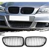 AggAuto Griglia radiatore nera lucida per BMW Serie 3 E90/E91 2009-2011 | 12 barre singole anteriori, materiale ABS resistente, installazione semplice, adatta a E90 E91