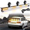 ROUTEKING Barra LED Stroboscopica Emergenza 90CM 12V 32 LED Ambra Luce Segnalazione IP65 13 Modalità Flash Lampada Lampeggiante Auto Camion Veicoli Soccorso Stradale
