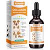 herlosfeel 60 ml per cani di collagene, collagene per cani, protezione articolare e ossa per cani, pelo brillante e pelle sana, salute digestiva ottimale, rafforzamento dell'immunità generale per cani