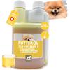 EMMA Olio di semi di lino per cani - Olio per gatti e cani 250ml Miscela di oli Omega 3 6 Olio di cartamo Olio di noce spremuto a freddo I Olio per mangimi + vitamine per cani I Integratore per cani