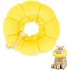 Adiwo Collare Elisabettiano Gatto, Collare Protettivo Gatto, Regolabile, Morbido e Comodo, Protettivo Dopo Chirurgia, Anti-morso per Animali Domestici Dopo l'Intervento Chirurgico,Girasole Carino (S)