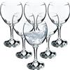 KADAX Set di 6 bicchieri da vino eleganti e di alta qualità - Adatti al lavaggio in lavastoviglie - Per vino rosso e bianco - Bicchieri alti per servire vino e champagne (6 x 260 ml, per l'acqua)